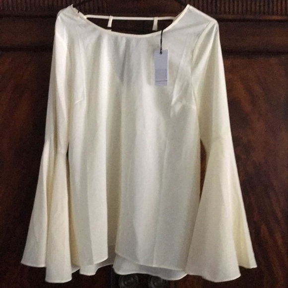 Love Riche Tops - LOVE RICHE Ivory bell sleeves top
